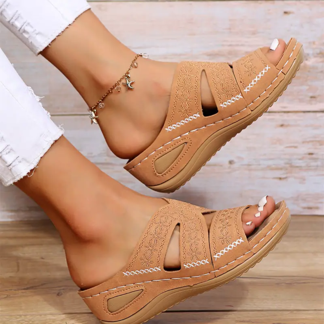 Arch Support Wide Toe Box Open Toe Sandals