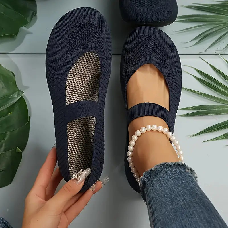 Casual Slip On Ankle Strap Shoes