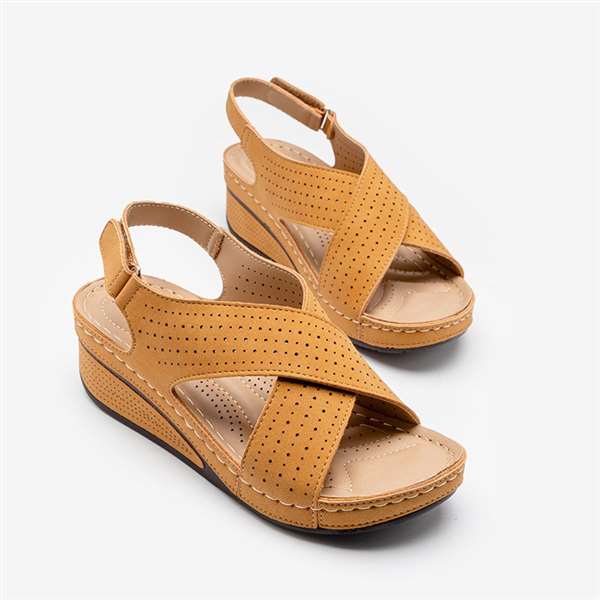 Women's Cross Strap Wedge Sandals - BUY 2 FREE SHIPPING