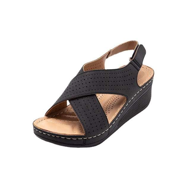 Women's Cross Strap Wedge Sandals - BUY 2 FREE SHIPPING