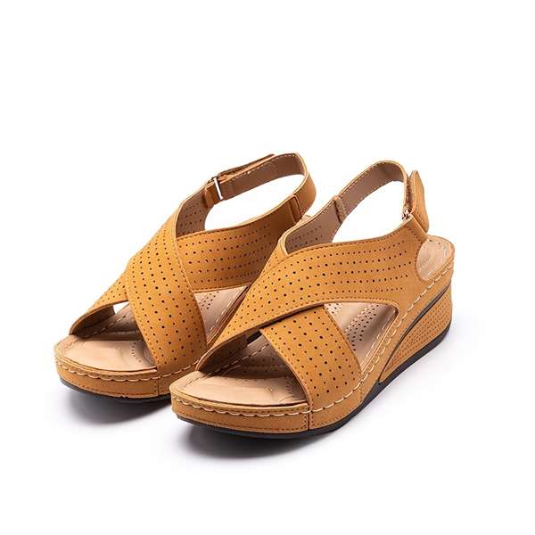 Women's Cross Strap Wedge Sandals - BUY 2 FREE SHIPPING