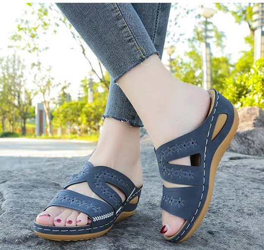 Premium Orthopedic Thick Platform Large Size Slipper Sandals-buy 2 free shipping