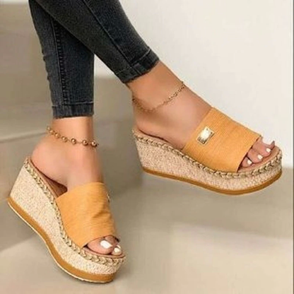 High Heels Sandal Thick Bottom Casual Shoes