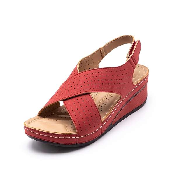 Women's Cross Strap Wedge Sandals - BUY 2 FREE SHIPPING