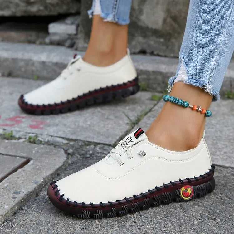 Women Handmade Shoes Platform Loafers