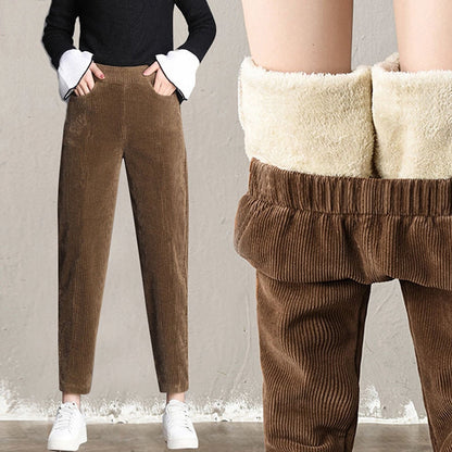 Plush Thick Casual Pants