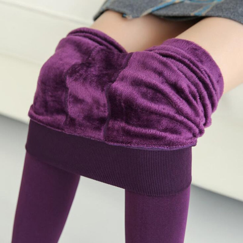 Winter Leggings Knitting Velvet Casual Legging