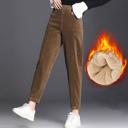 Plush Thick Casual Pants