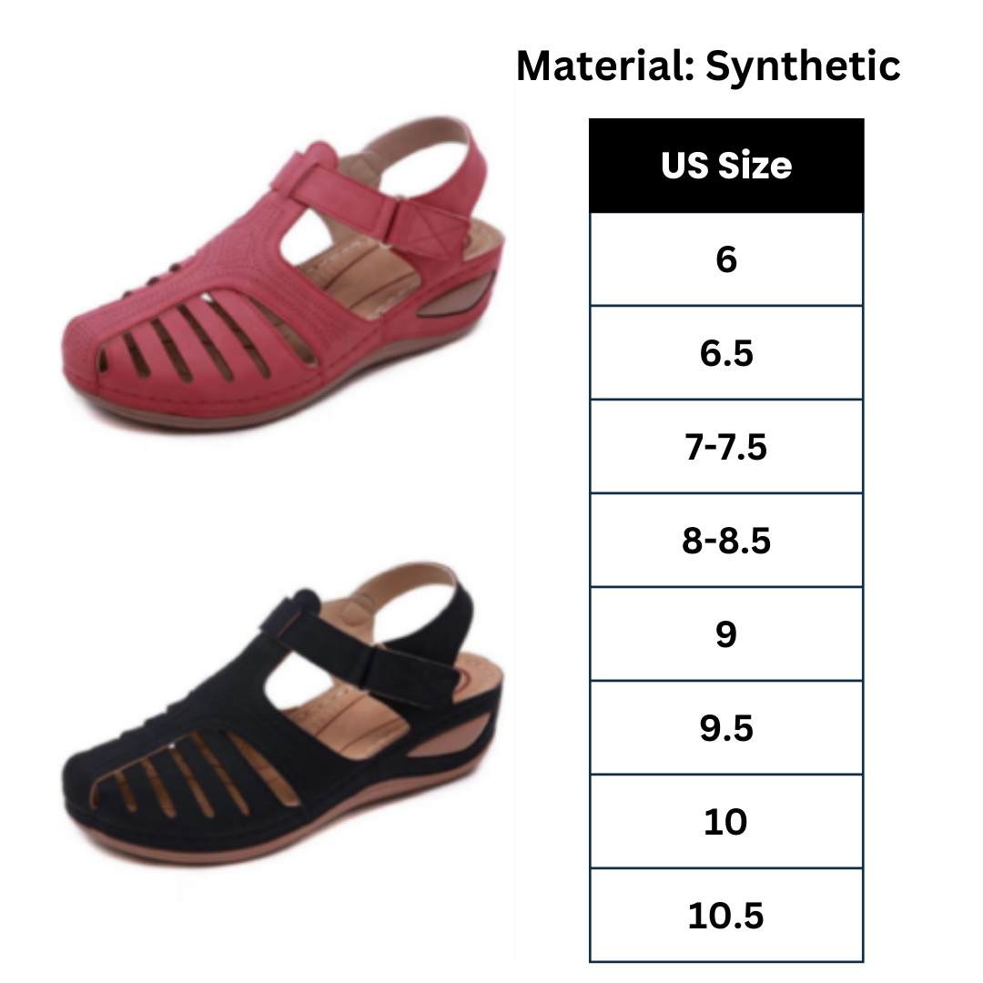 Hollow Closed Toe Orthopedic Sandal For Women