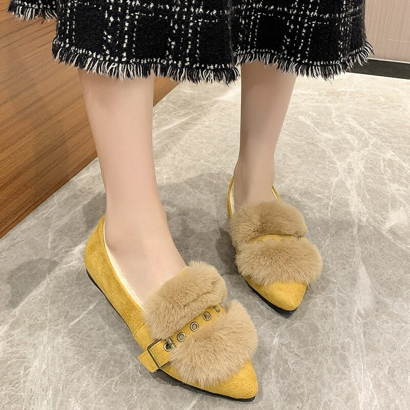 women's plus velvet cotton shoes