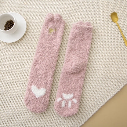 Winter Funny Animal Cute Fuzzy Socks