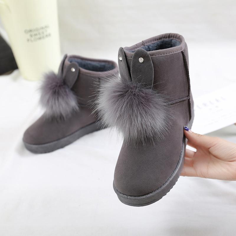 New Korean Short Bowknot Suede Short Boots