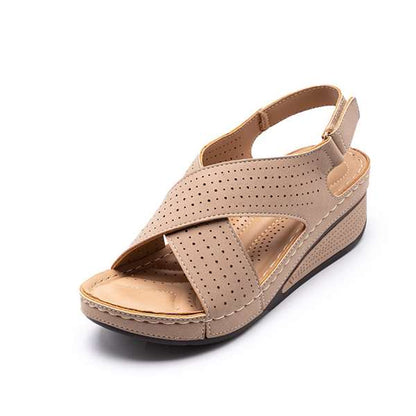 Women's Cross Strap Wedge Sandals - BUY 2 FREE SHIPPING