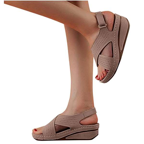 Women's Cross Strap Wedge Sandals - BUY 2 FREE SHIPPING