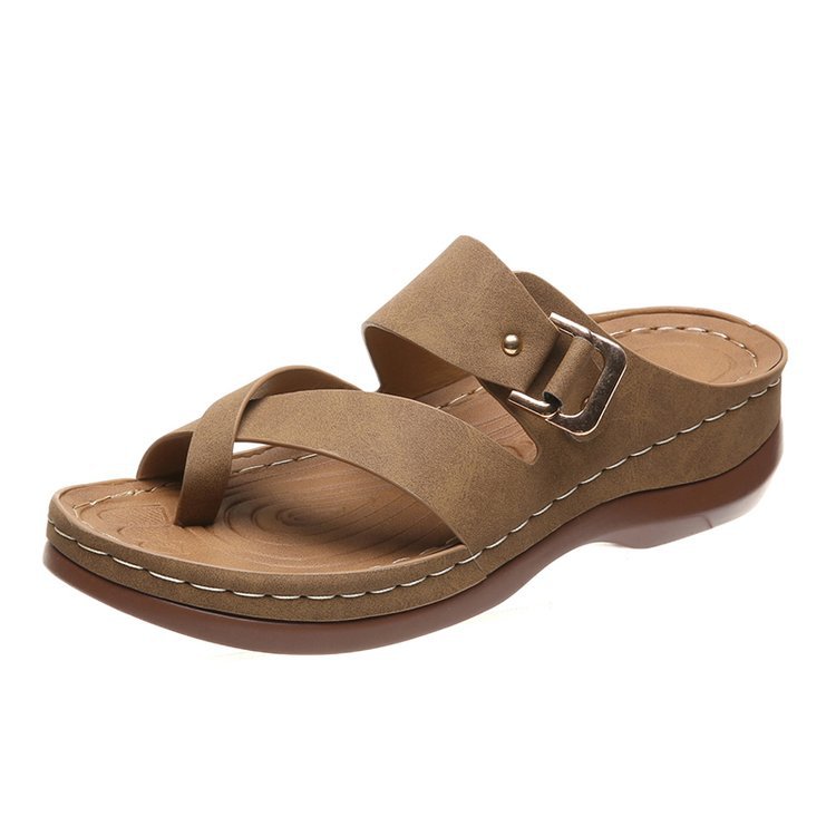 Women's Arch Support Casual Leather Sandals