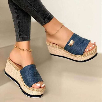 High Heels Sandal Thick Bottom Casual Shoes