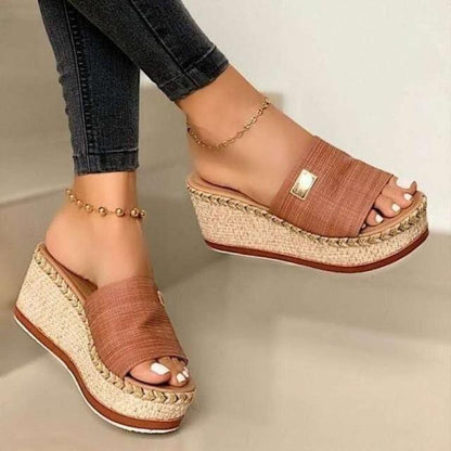 High Heels Sandal Thick Bottom Casual Shoes